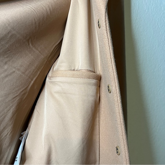 DKNY Women's Walker Wool Camel Coat Size XL - Picture 5 of 11